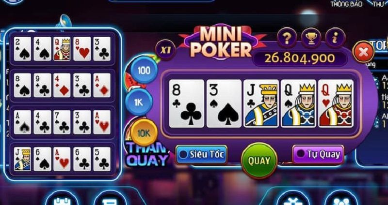 Bí Quyết Thành Công Tại Mini Poker Gemwin